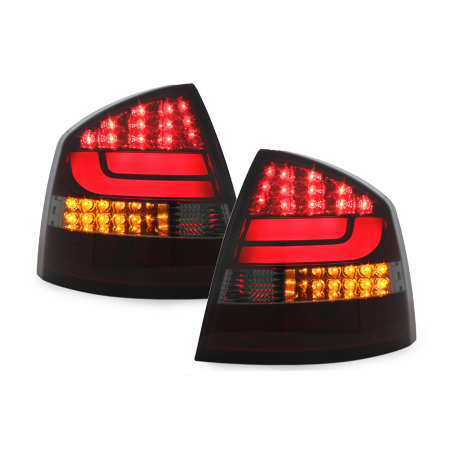 Feux arrière LED Skoda Octavia 1Z Berline  04-08_Rouge/Fumé