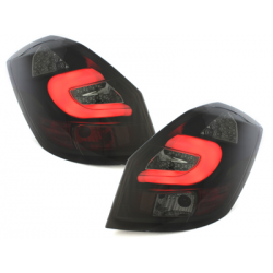 Feux arrière LED Skoda Fabia 5J_07+ - Noir/Fumé