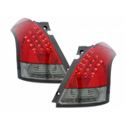 Feux arrière LED Suzuki Swift 05-09  rouge/Fumé
