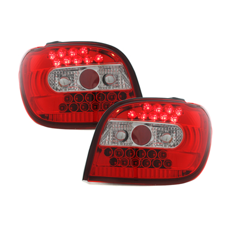 Feux arrière LED Toyota Yaris 98-03  rouge/cristal