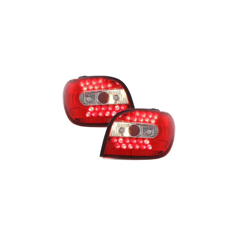 Feux arrière LED Toyota Yaris 98-03  rouge/cristal