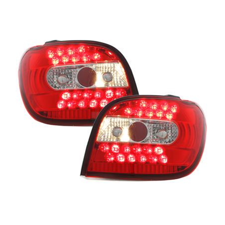 Feux arrière LED Toyota Yaris 98-03  rouge/cristal