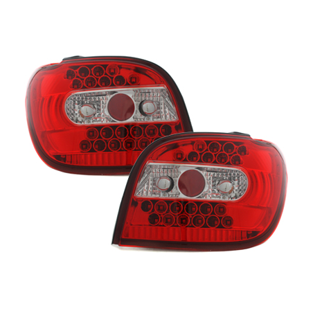 Feux arrière LED Toyota Yaris 98-03  rouge/cristal