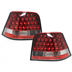 Feux arrière LED VW Golf IV 97-04 Rouge/Cristal