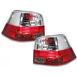 Feux arrière VW Golf IV 97-04 Rouge/Cristal