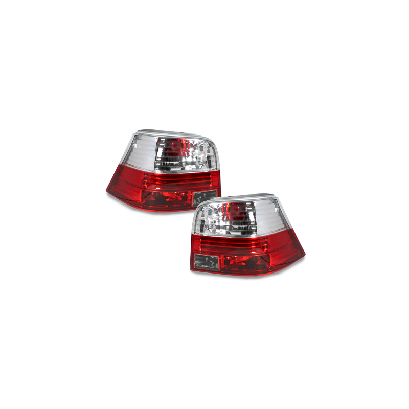 Feux arrière VW Golf IV 97-04 Rouge/Cristal
