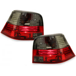 Feux arrière VW Golf IV 97-04 Rouge/Fumé