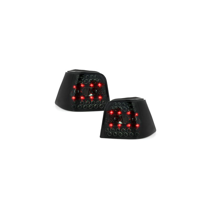 Feux arrière LED VW Golf IV 97-04-Noir/Fumé