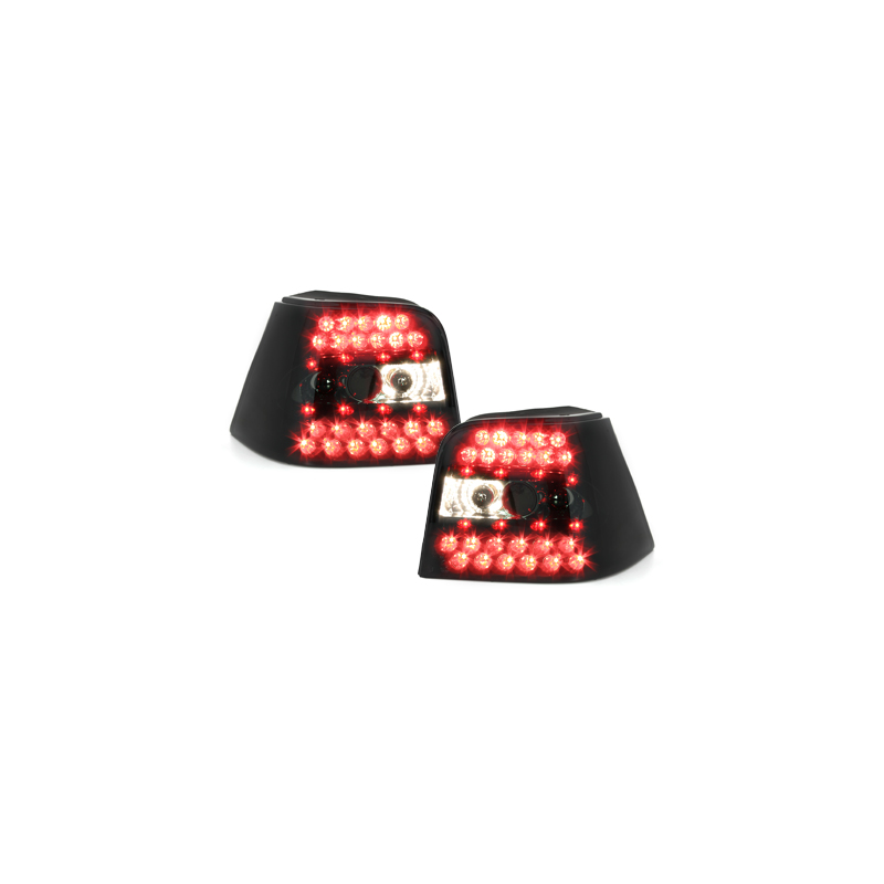 Feux arrière LED VW Golf IV 97-04-Noir/Fumé