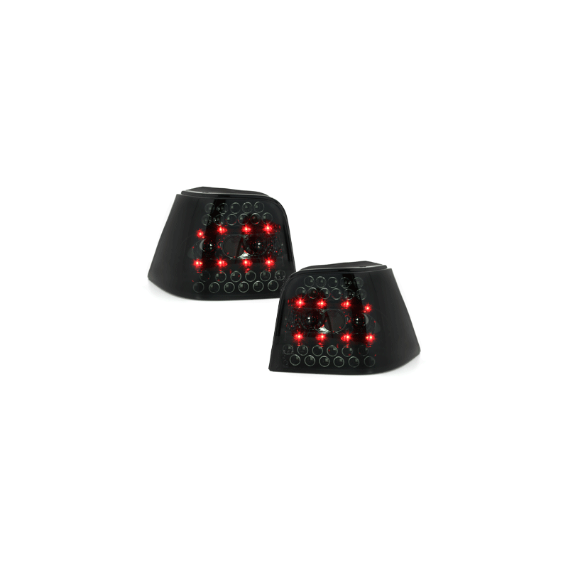 Feux arrière LED VW Golf IV 97-04-Noir/Fumé