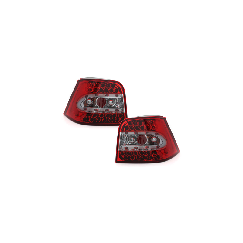 Feux arrière LED VW Golf IV 97-04 Rouge/Cristal