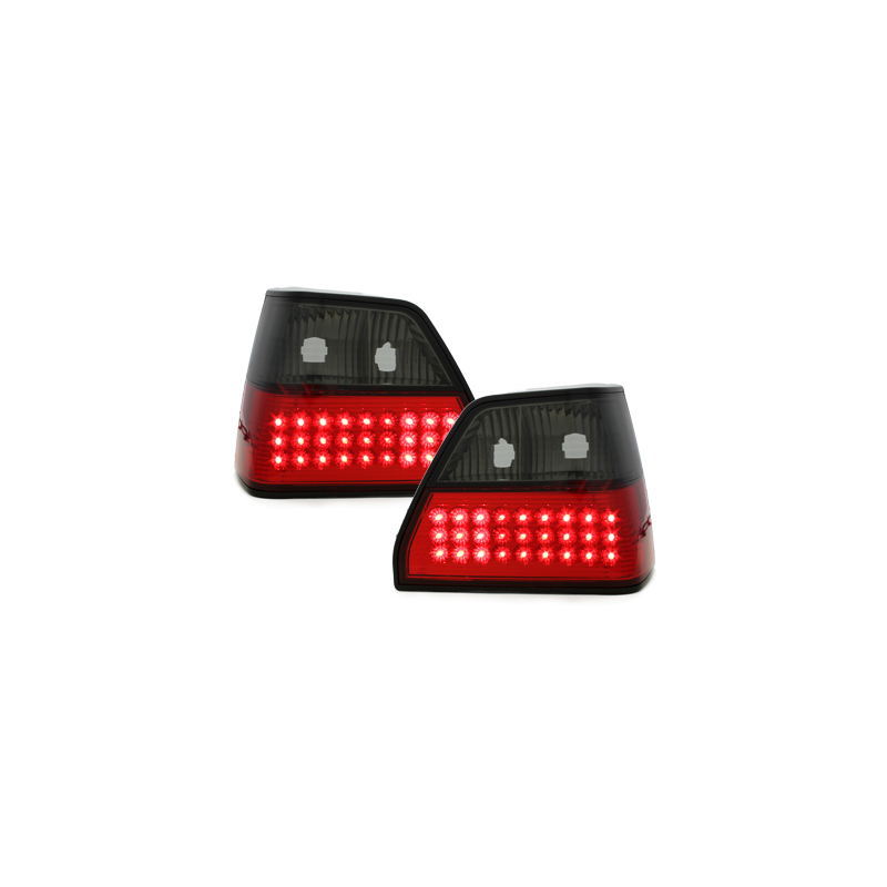 Feux LED  VW Golf II 83-92 rouge/Fumé