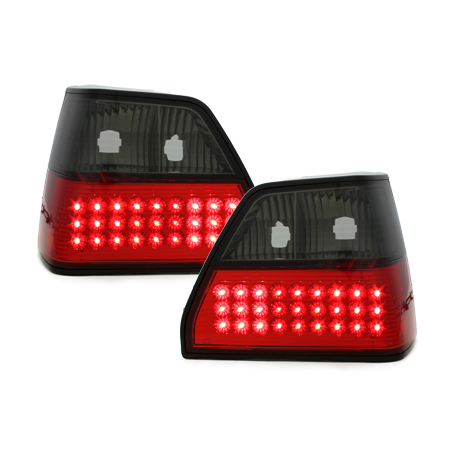 Feux LED  VW Golf II 83-92 rouge/Fumé