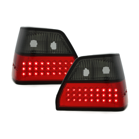 Feux LED  VW Golf II 83-92 rouge/Fumé