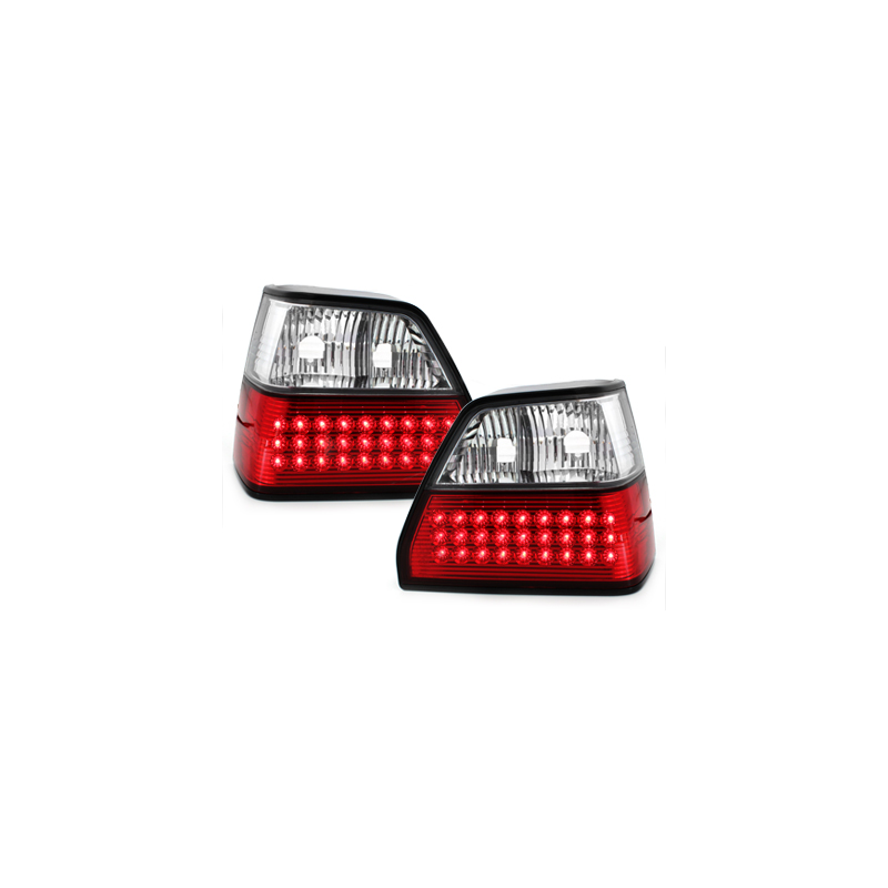 Feux LED VW Golf II 83-92 rouge/cristal