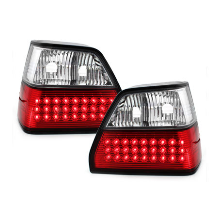 Feux LED VW Golf II 83-92 rouge/cristal