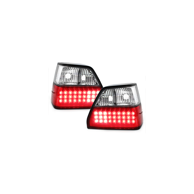 Feux LED VW Golf II 83-92 rouge/cristal