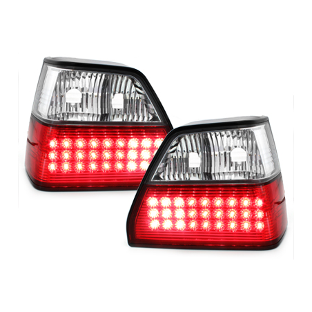 Feux LED VW Golf II 83-92 rouge/cristal