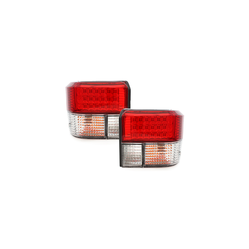 Feux arrière LED VW T4 90-03 - Cristal/Rouge