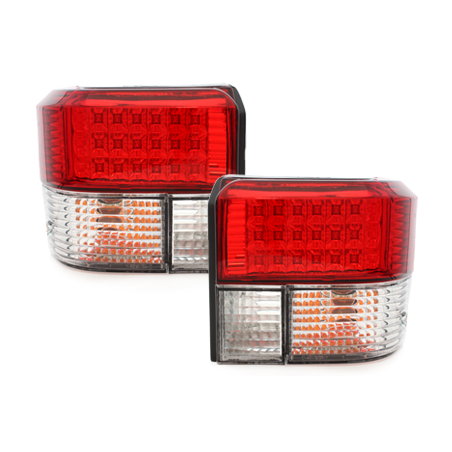 Feux arrière LED VW T4 90-03 - Cristal/Rouge