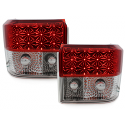 Feux LED VW T4 90-03 rouge/cristal