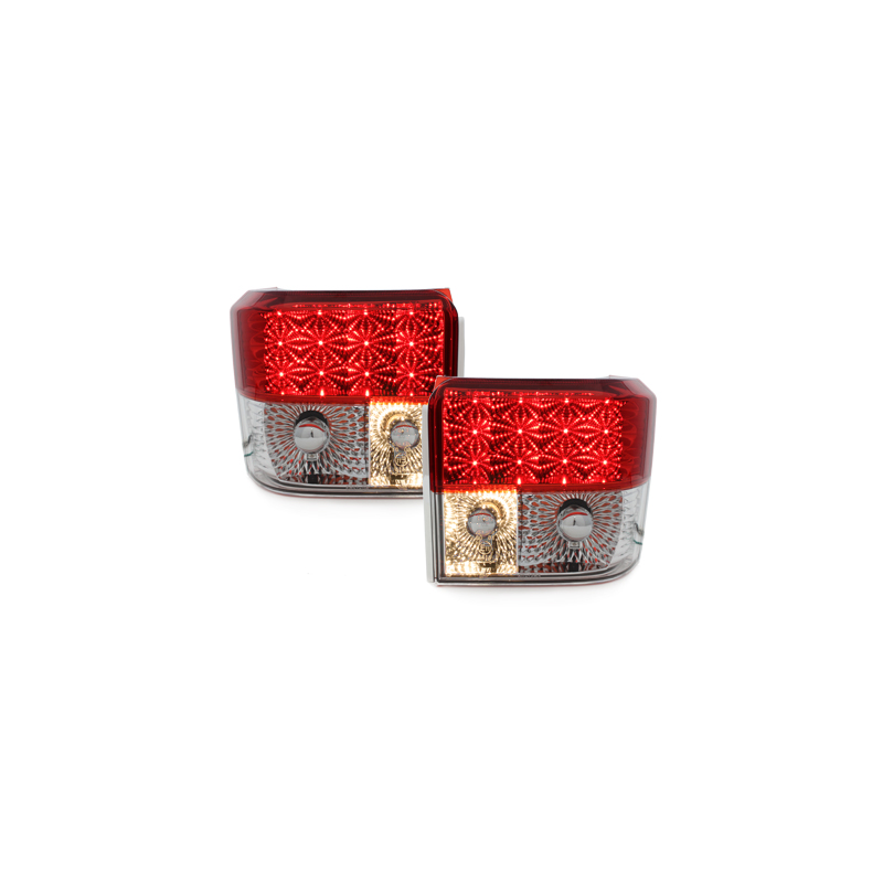 Feux LED VW T4 90-03 rouge/cristal