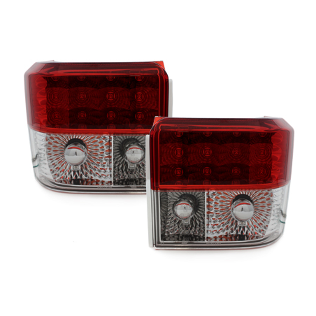 Feux LED VW T4 90-03 rouge/cristal