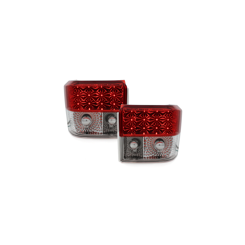 Feux LED VW T4 90-03 rouge/cristal