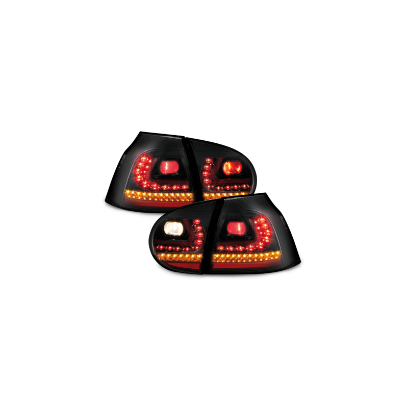 Feux arrière LED LITEC VW Golf V Rouge/Noir