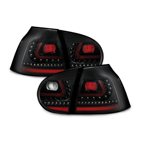 Feux arrière LED LITEC VW Golf V Rouge/Noir