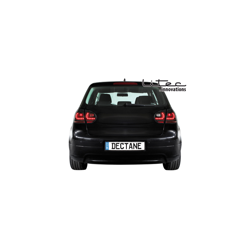 Feux arrière LED LITEC VW Golf V Rouge/Noir