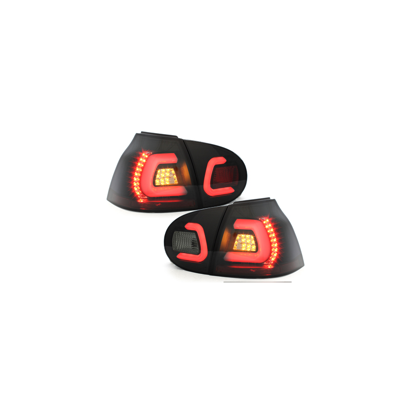 Feux arrière LED VW Golf V 03-09 - Noir/Fumé