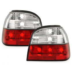 Feux arrière VW Golf III 91-98 Rouge/Cristal