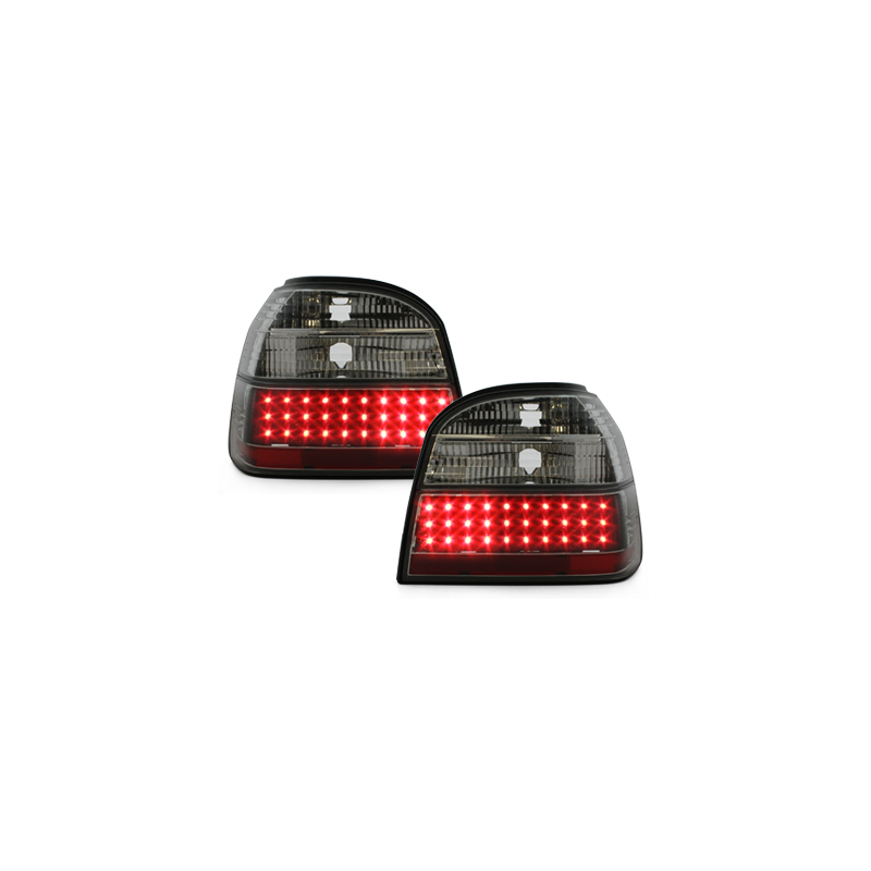 Feux arrière LED VW Golf III 91-98 Rouge/Cristal