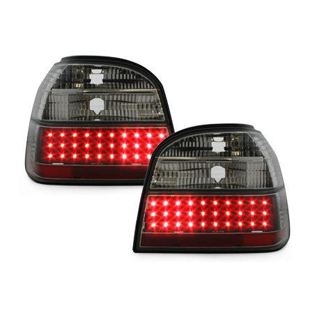 Feux arrière LED VW Golf III 91-98 Rouge/Cristal