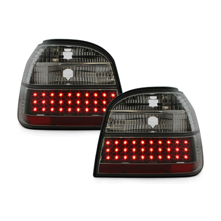 Feux arrière LED VW Golf III 91-98 Rouge/Cristal