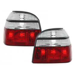 Feux arrière VW Golf III 91-98 Rouge/Cristal