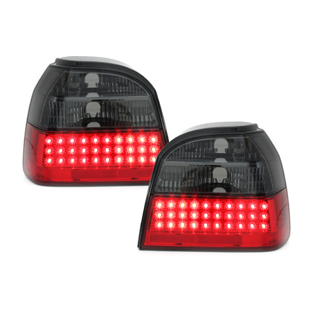 Feux arrière LED VW Golf III 91-98 Rouge/Fumé