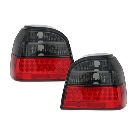 Feux arrière LED VW Golf III 91-98 Rouge/Fumé