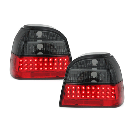 Feux arrière LED VW Golf III 91-98 Rouge/Fumé