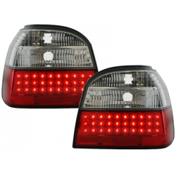 Feux arrière LED VW Golf III 91-98 Rouge/Cristal