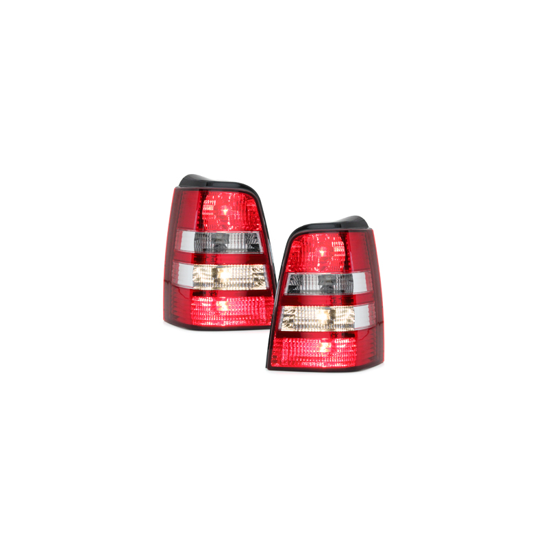 Feux arrière VW Golf III Variant 93-00 Rouge/Cristal