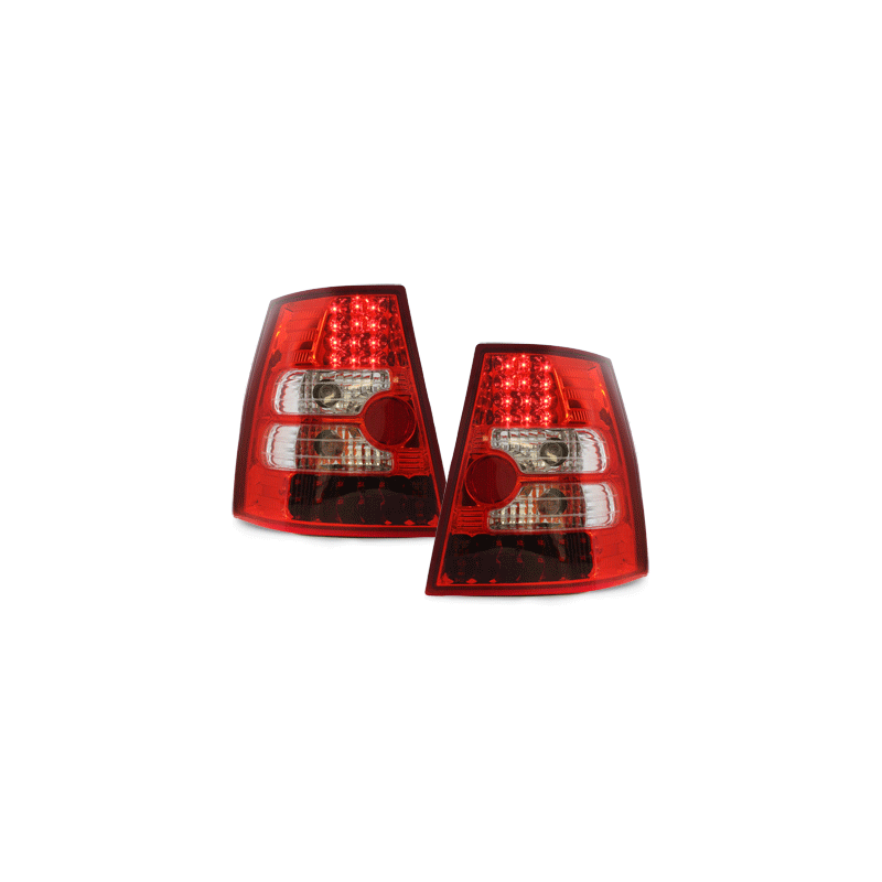 Feux arrière LED  VW Bora Variant et Golf IV Variant Rouge/Cristal