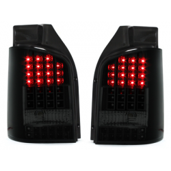 Feux arrière LED VW T5 03-12/09 avec clignotants LED Noir/Fumé