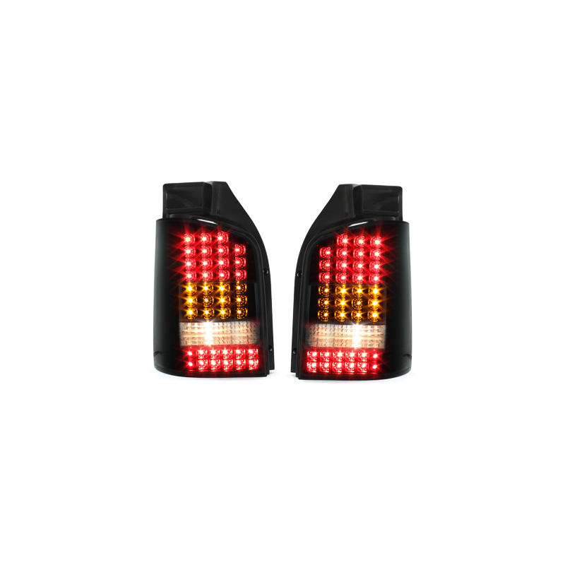 Feux arrière LED VW T5 03-12/09 avec clignotants LED Noir/Fumé