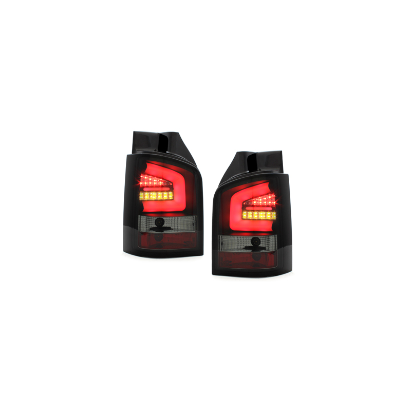 Feux arrière LED VW T5 2010-2014 avec clignotants LED Noir/Fumé