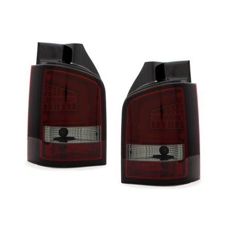 Feux arrière LED VW T5 2010-2014 avec clignotants LED_Rouge/Fumé