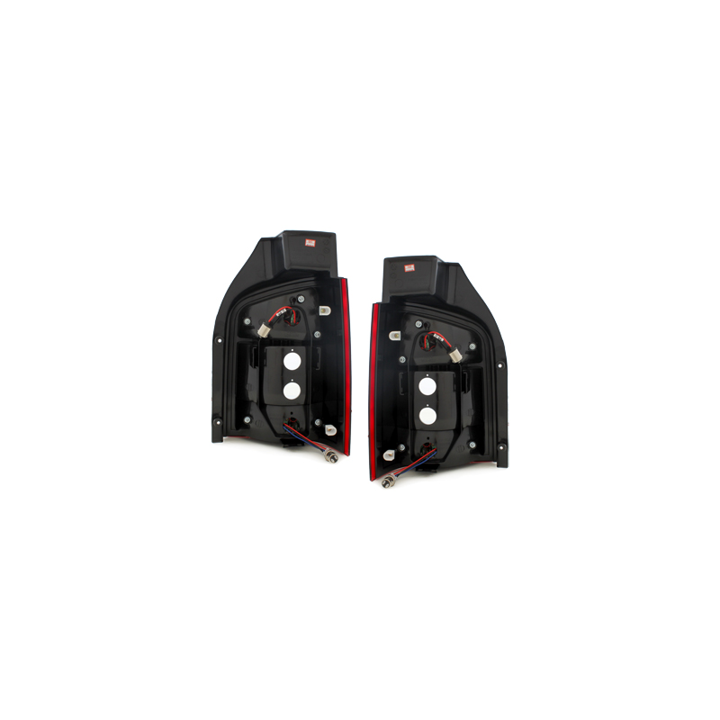 Feux LED VW T5  03-12/09  rouge / cristal