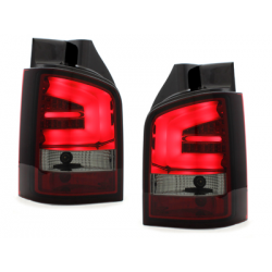 Feux arrière LED VW T5 03-12/09 avec clignotants LED_Rouge/Fumé