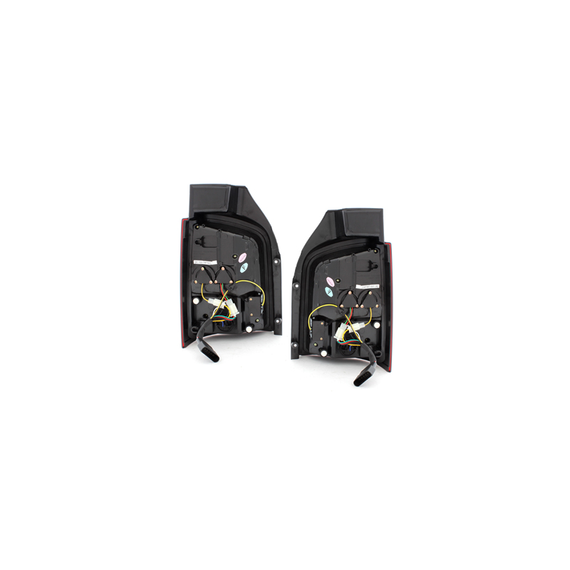 Feux arrière LED VW T5 03-12/09 avec clignotants LED_Rouge/Fumé